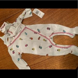 2 PIECES - Jessica Simpson footies one 0-3 one 3-6